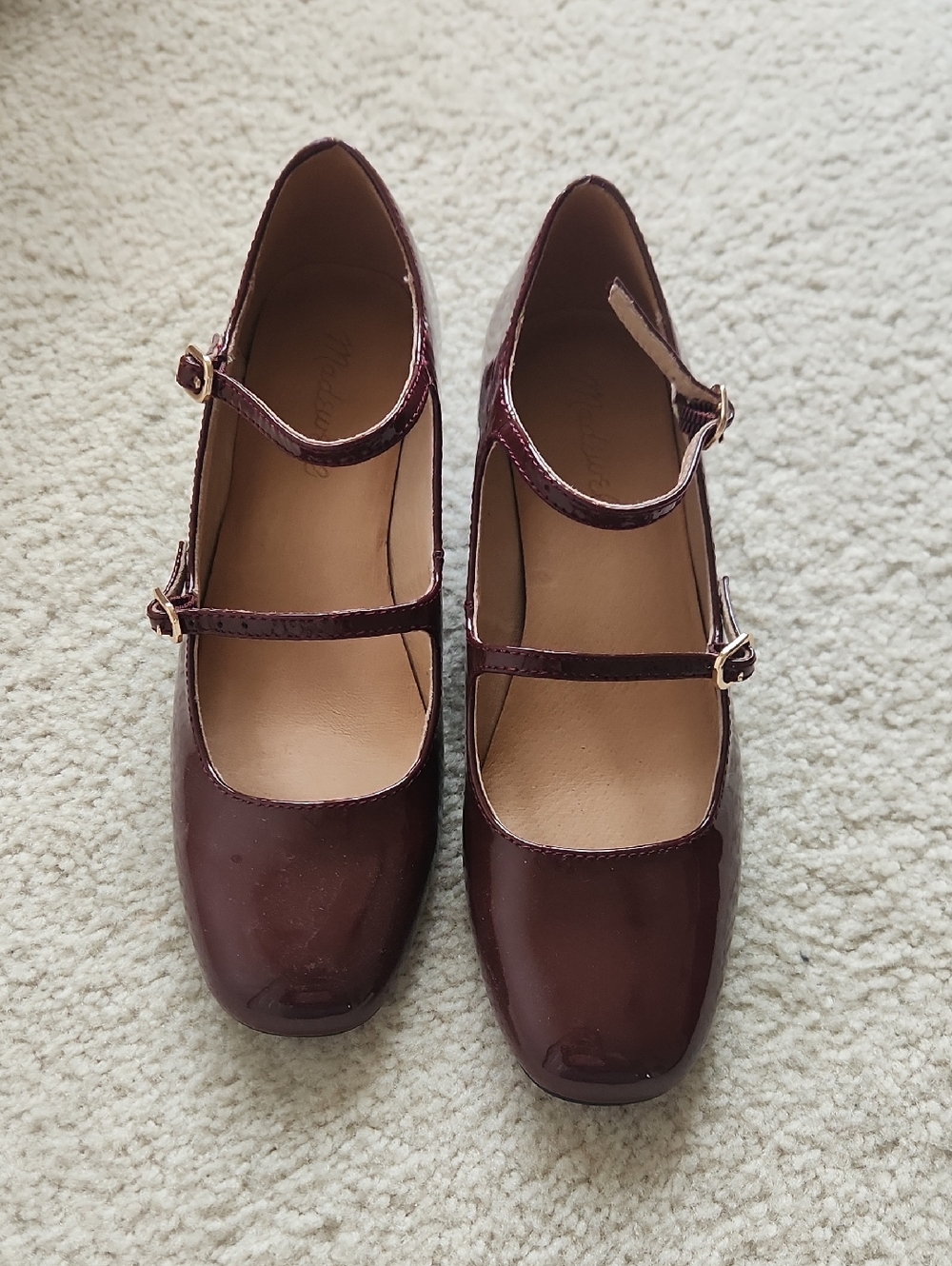 Madewell Red Patent Mary Jane SZ 6